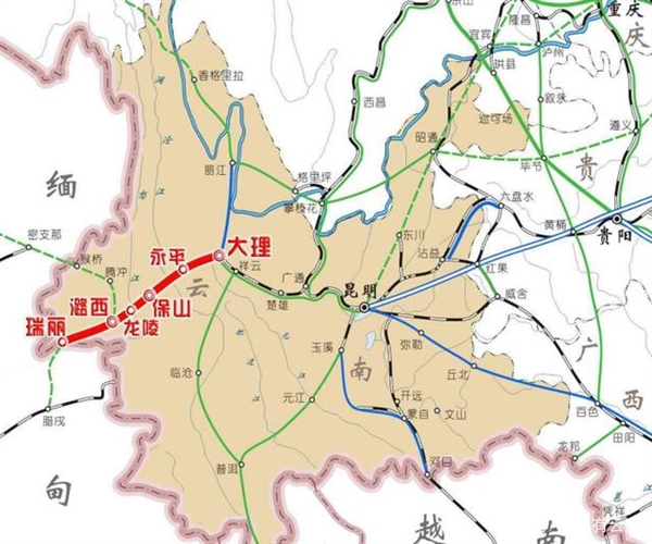 修了整整14年!大瑞铁路大保段终于要通了 修了整整14年!大瑞铁路大保段终于要通了