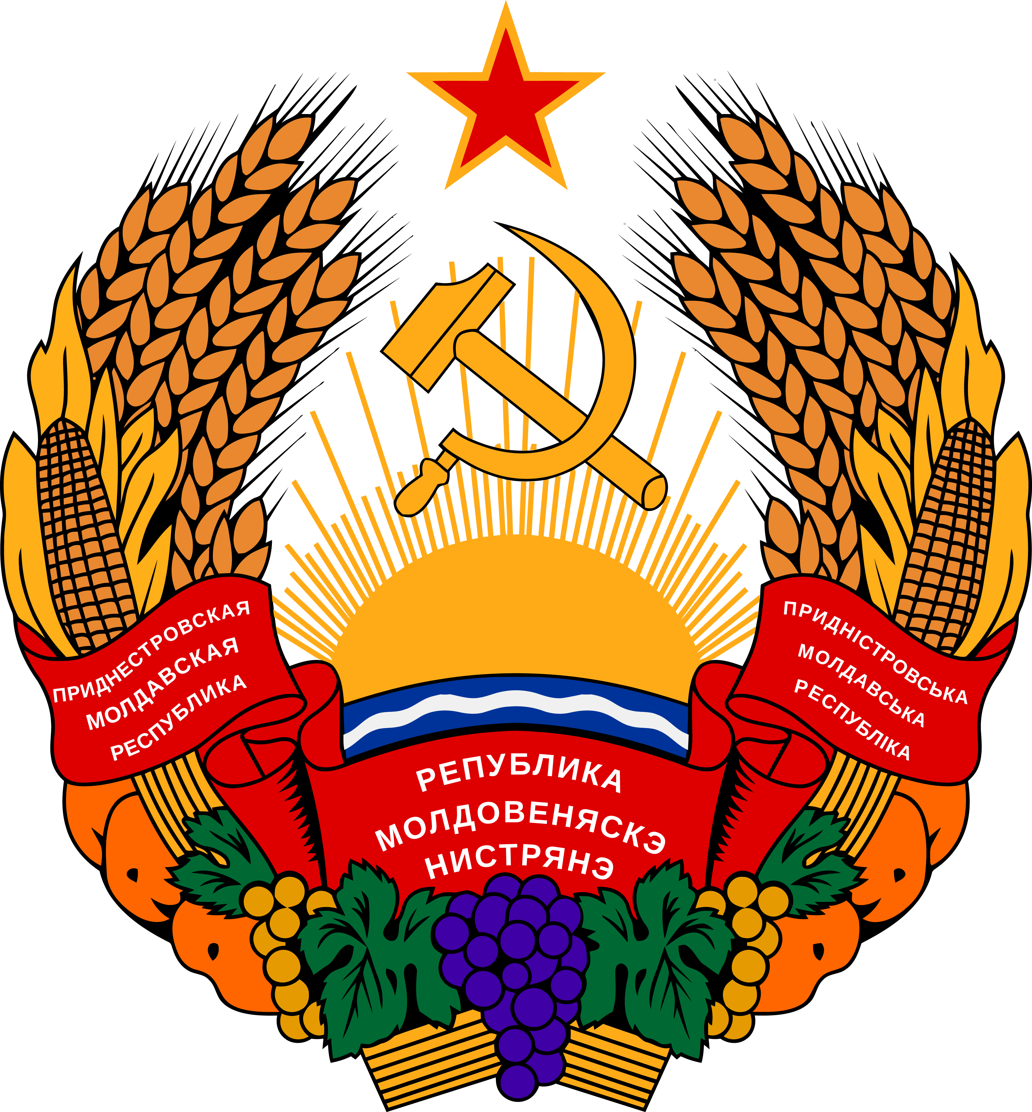 德涅斯特河沿岸摩尔达维亚共和国国徽